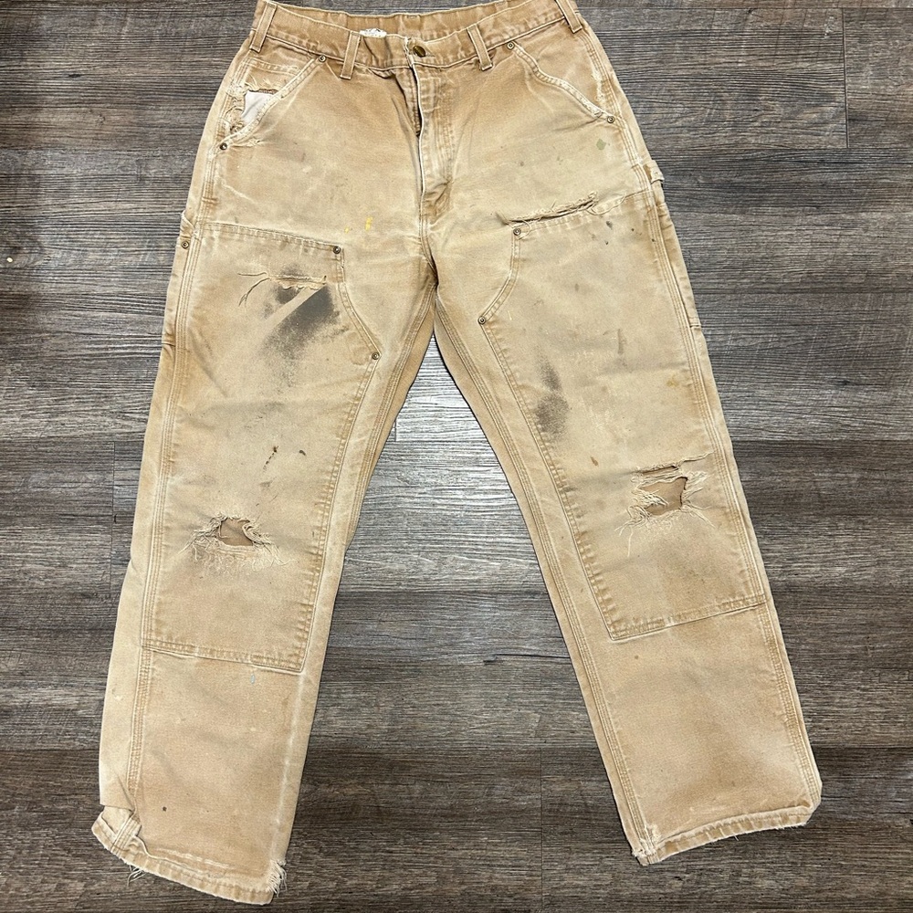 Vintage Carhartt Beige Dungaree Pants